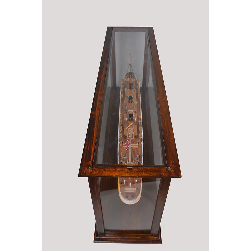 Display Case for Cruise Liner Midsize Classic Brown
