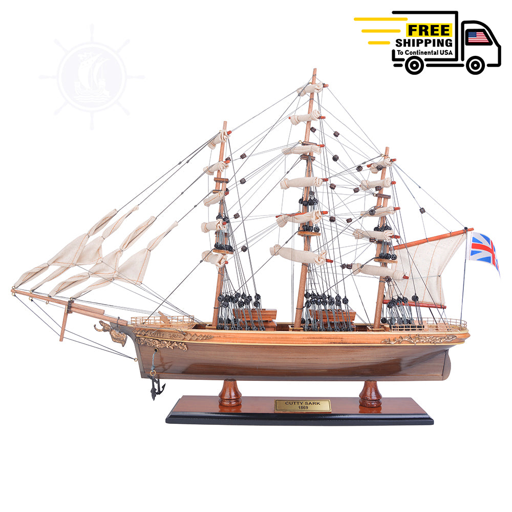 CUTTY SARK MODEL SHIP SMALL | Museum-quality | Fully Assembled Wooden Ship Models
