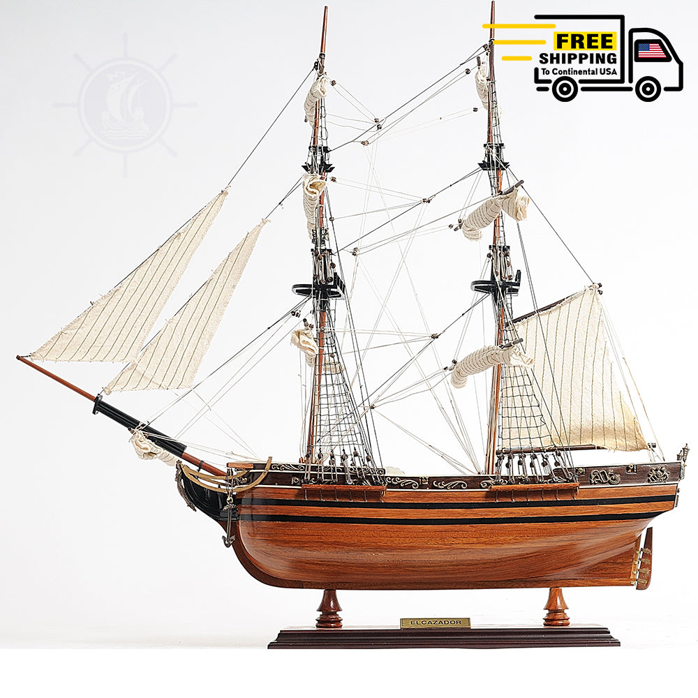 ELCAZADOR MODEL SHIP | Museum-quality | Fully Assembled Wooden Ship Models