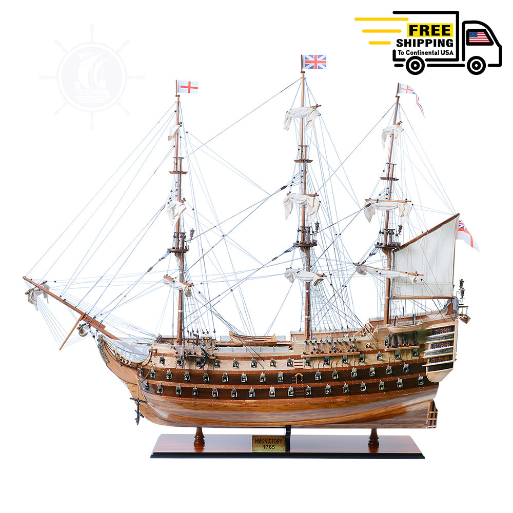 HMS VICTORY MODEL SHIP XL | Museum-quality | Fully Assembled Wooden Ship Models