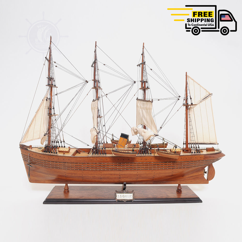 S.S GAELIC MODEL SHIP L80 | Museum-quality | Fully Assembled Wooden Ship Models