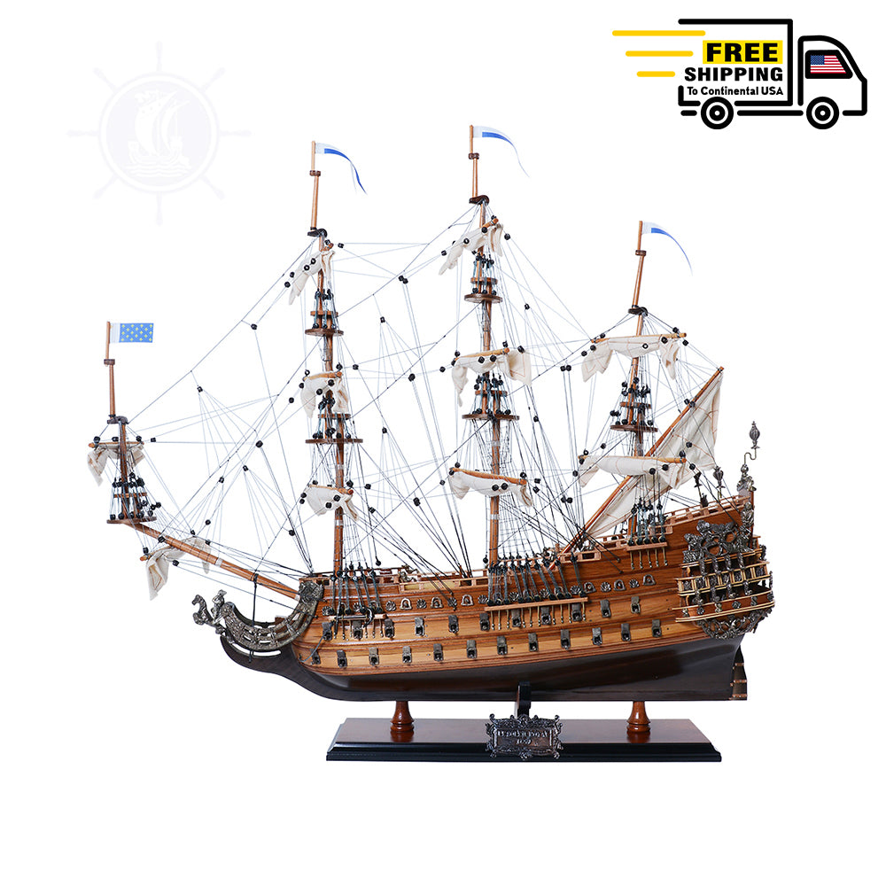 SOLEIL ROYAL MODEL SHIP MEDIUM | Museum-quality | Fully Assembled Wooden Ship Models