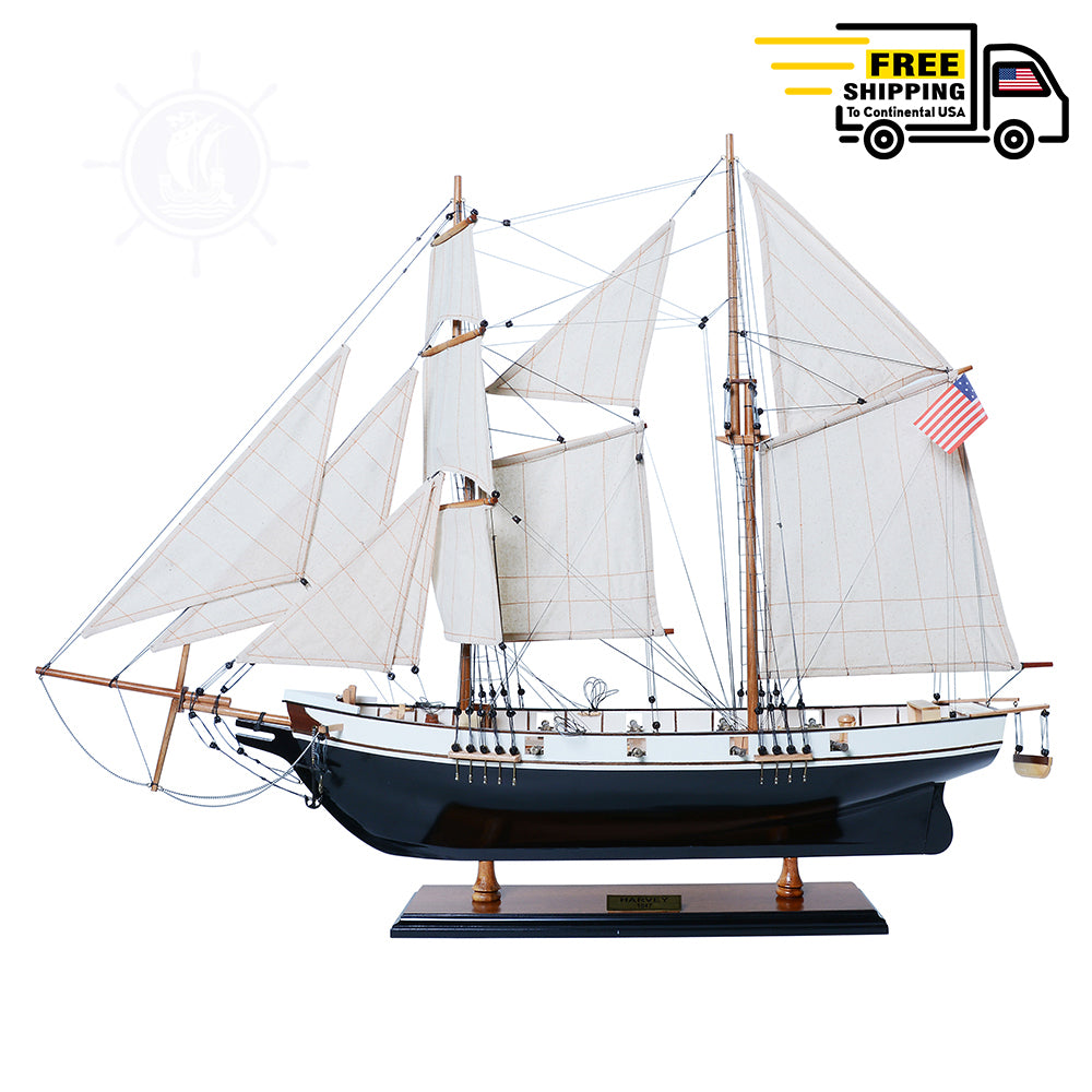 HARVEY MODEL SHIP PAINTED | Museum-quality | Fully Assembled Wooden Ship Models