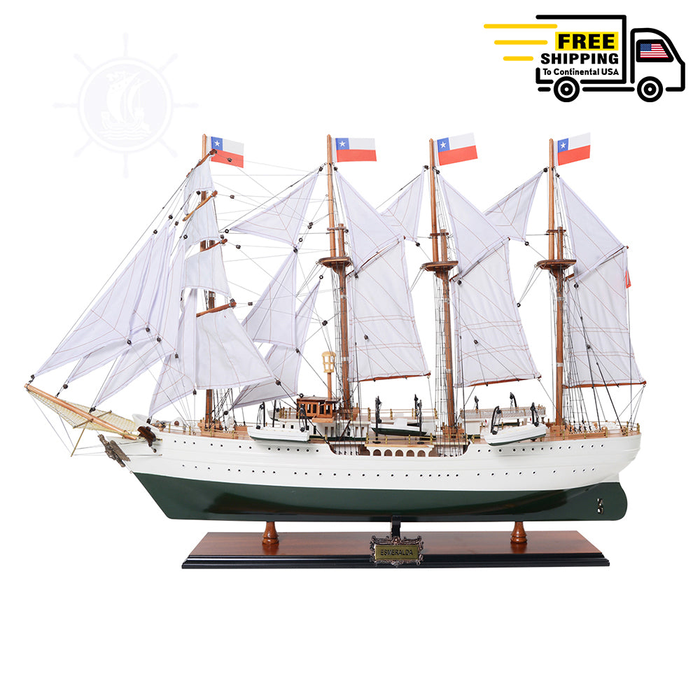 ESMERALDA MODEL SHIP PAINTED ESMERALDA PAINTED | Museum-quality | Fully Assembled Wooden Ship Models