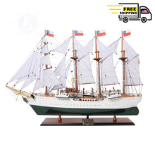 Load image into Gallery viewer, ESMERALDA MODEL SHIP PAINTED ESMERALDA PAINTED | Museum-quality | Fully Assembled Wooden Ship Models
