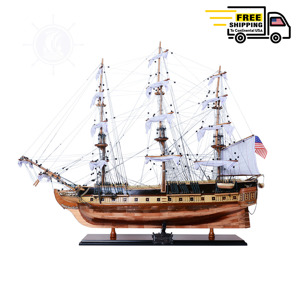 CONSTITUTION MODEL SHIP COPPER BOTTOM | Museum-quality | Fully Assembled Wooden Ship Models