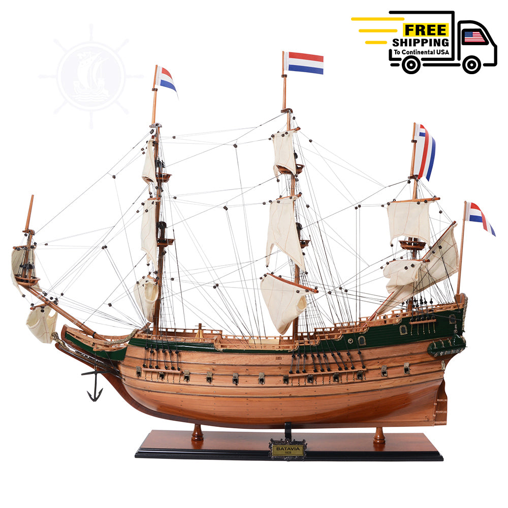 BATAVIA MODEL SHIP | Museum-quality | Fully Assembled Wooden Ship Models