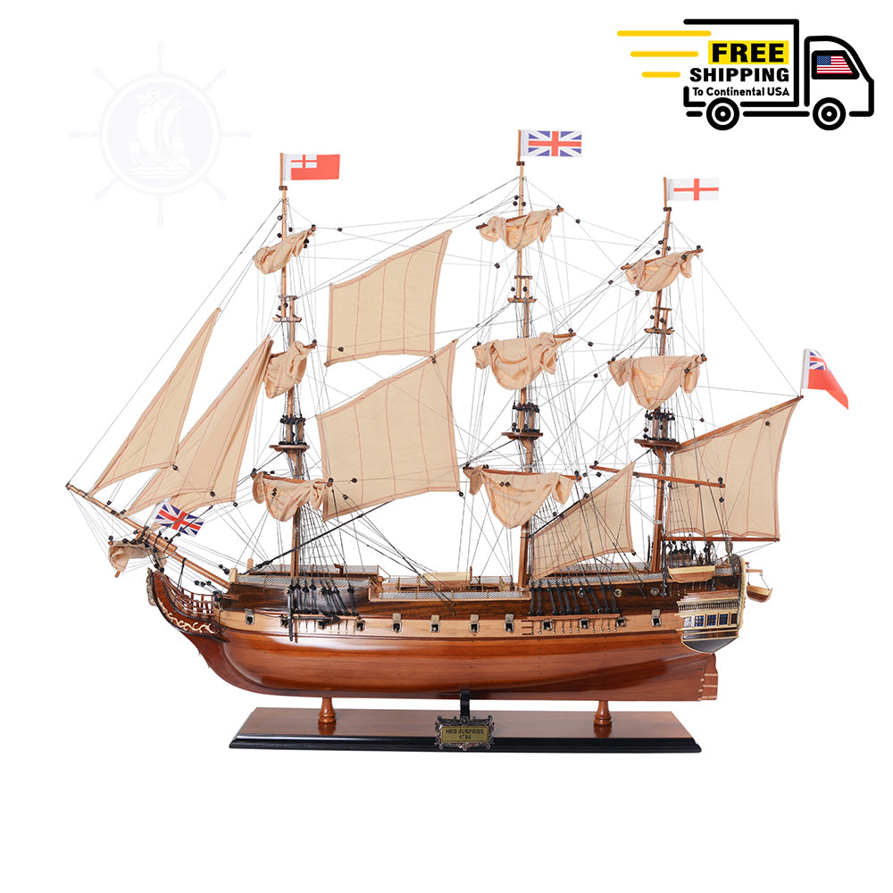HMS SURPRISE MODEL SHIP | Museum-quality | Fully Assembled Wooden Ship Models