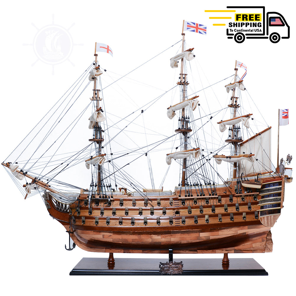 HMS VICTORY MODEL SHIP COPPER BOTTOM Museumquality Fully Assemble