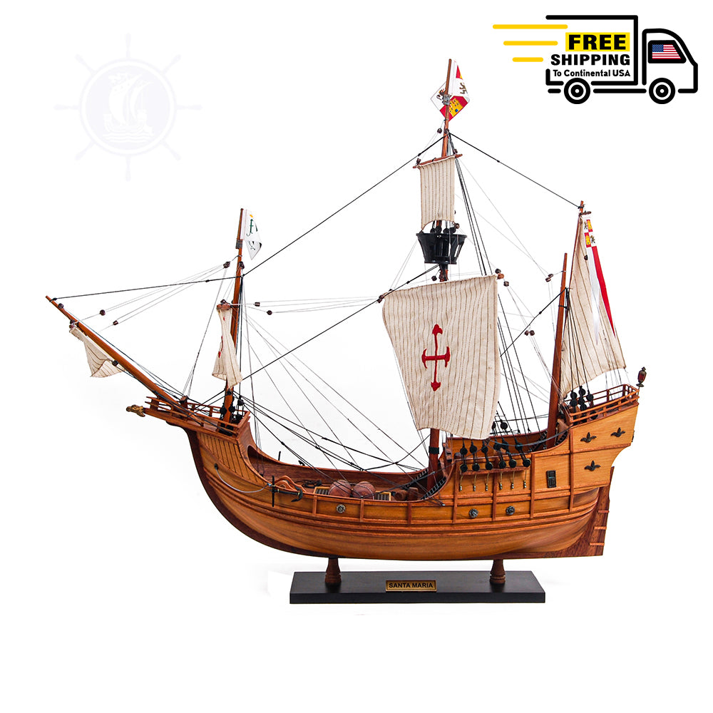 SANTA MARIA MODEL SHIP | Museum-quality | Fully Assembled Wooden Ship Models