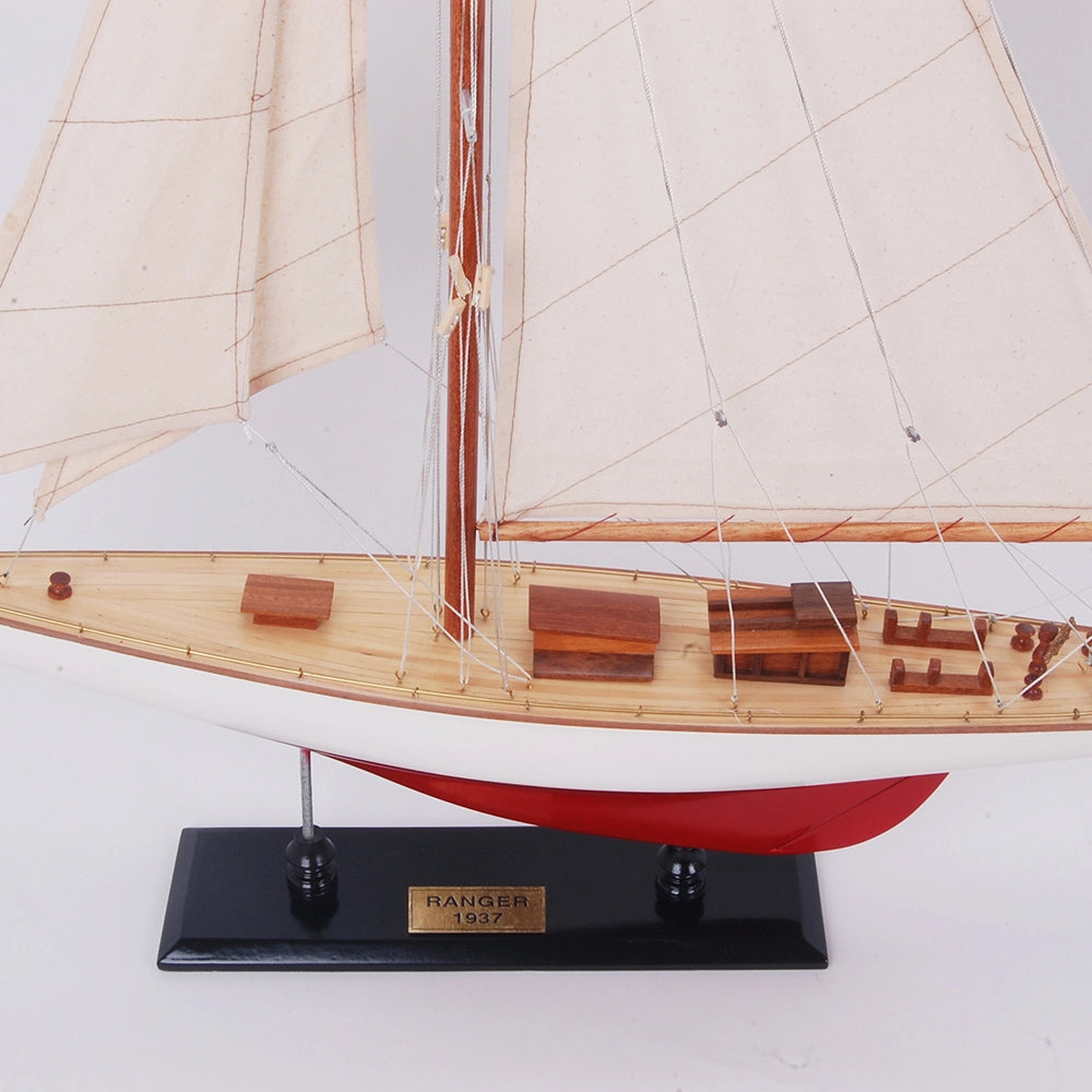 Ranger Painted Large Sailboat Schooner Yacht Model