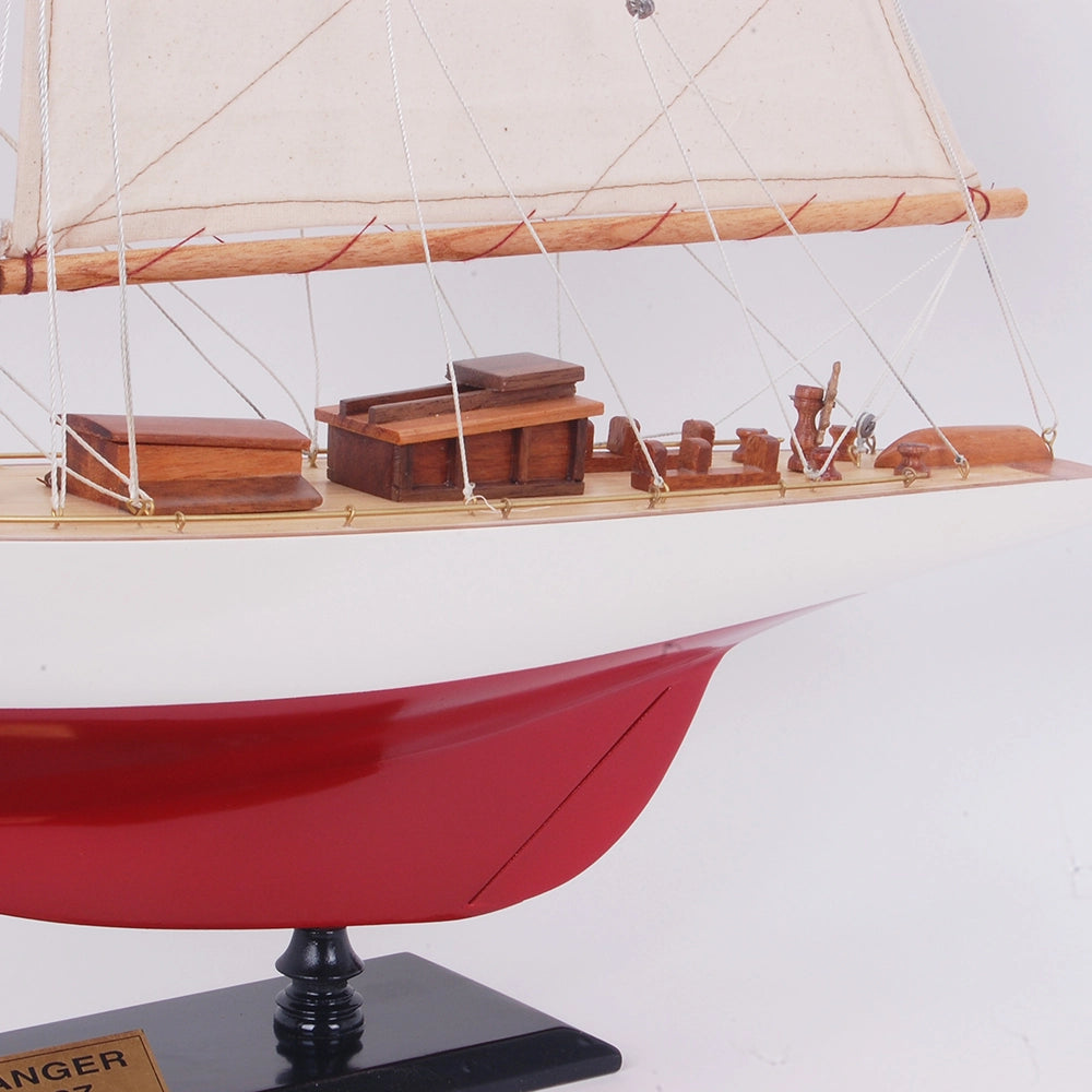Ranger Painted Medium Sailboat Schooner Yacht Model 24 Inches Long