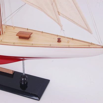 Ranger Painted Medium Sailboat Schooner Yacht Model 24 Inches Long
