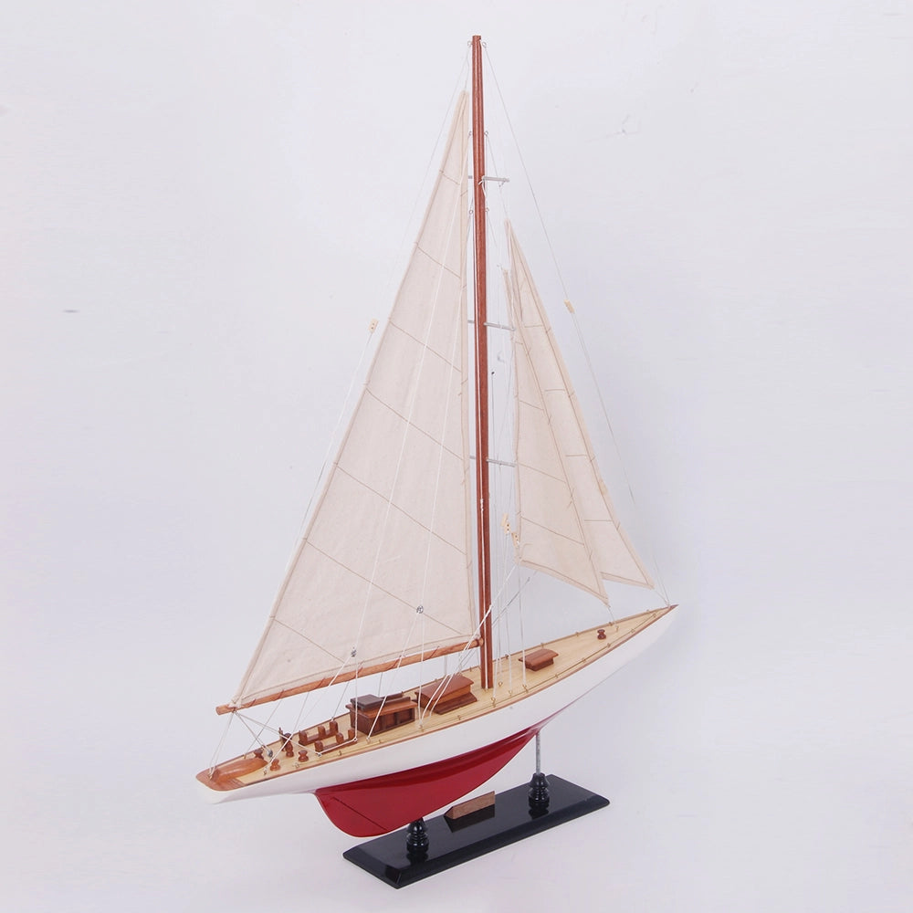 Ranger Painted Medium Sailboat Schooner Yacht Model 24 Inches Long