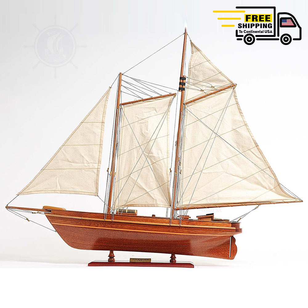 AMERICA CUP RACING YACHT FULLY ASSEMBLED MODEL | Museum-quality | Fully Assembled Wooden Ship Model