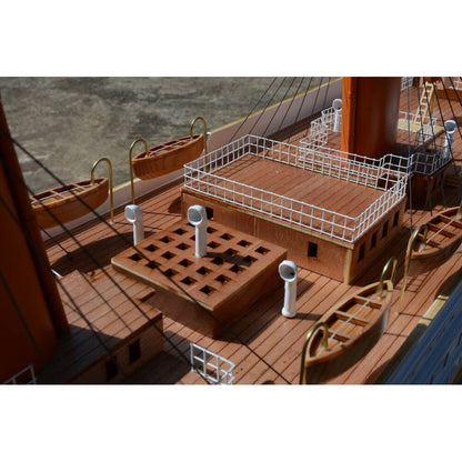 Old Modern Handicrafts Titanic Painted XXL Exclusive Edition Cruiseship Model – Handmade Nautical Décor Gift - 78.7L x 8.9W x 27.6H Inches