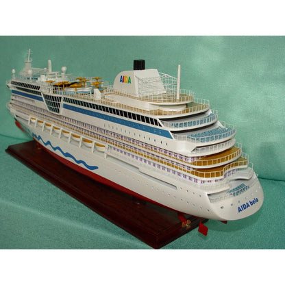 Old Modern Handicrafts MS AIDA Bella Painted Medium Cruiseship Model – Handmade Nautical Décor Gift - 31.5L x 4.7W x 10.6H Inches