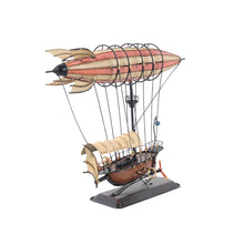 Load image into Gallery viewer, STEAMPUNK AIRSHIP MODEL | scale model aircraft | Miniatures |Vintage arts and crafts for decoration
