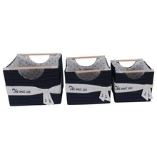 Load image into Gallery viewer, Anne Home - Set of 3 Foldable Fabric Basket | Perfect for Home Decor and Storage
