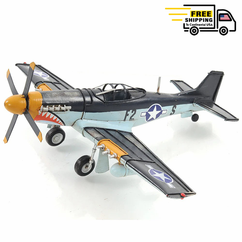 1943 GREY MUSTANG P51 1:40 | scale model aircraft | Miniatures |Vintage arts and crafts for decoration