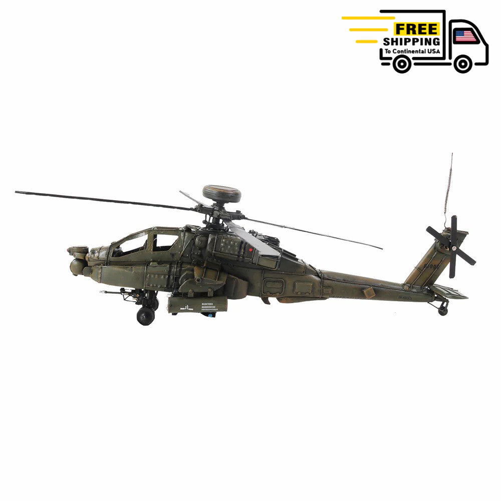 AH-64 APACHE 1:39 | scale model aircraft | Miniatures |Vintage arts and crafts for decoration