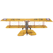 Load image into Gallery viewer, YELLOW CURTIS JENNY PLANE 1:18 | scale model aircraft | Miniatures |Vintage arts and crafts for decoration
