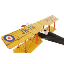 Load image into Gallery viewer, YELLOW CURTIS JENNY PLANE 1:18 | scale model aircraft | Miniatures |Vintage arts and crafts for decoration
