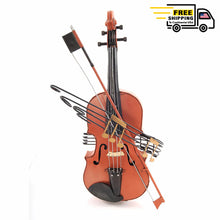 Load image into Gallery viewer, ORANGE VINTAGE VIOLIN | scale model aircraft | Miniatures |Vintage arts and crafts for decoration
