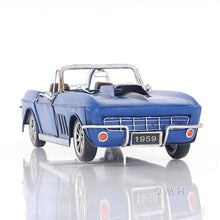 Load image into Gallery viewer, BLUE CHEVROLET CORVETTE | scale model aircraft | Miniatures |Vintage arts and crafts for decoration
