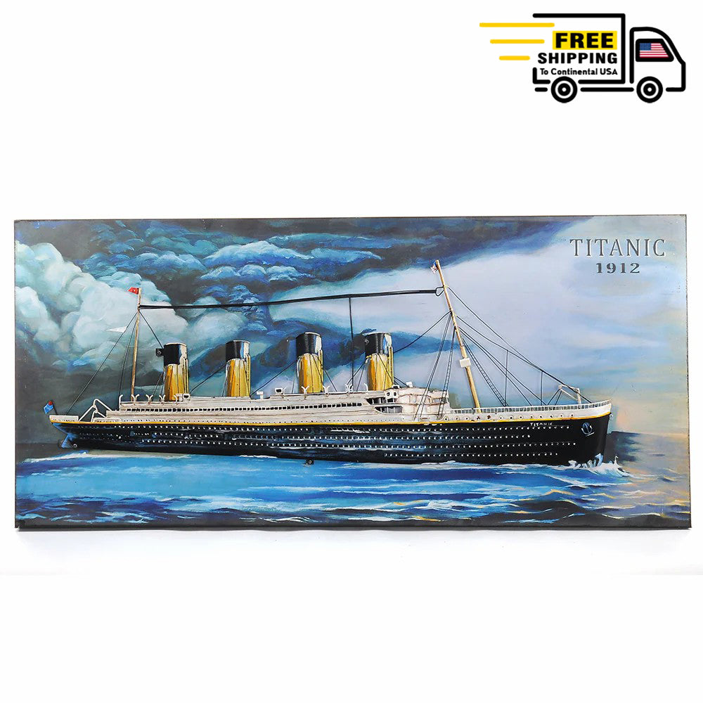 TITANIC 3D PAINTING | scale model aircraft | Miniatures |Vintage arts and crafts for decoration