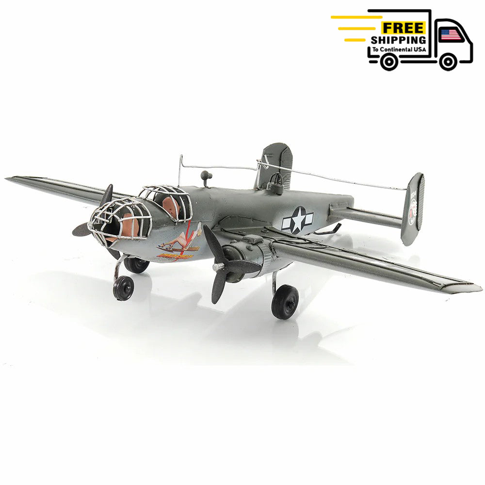 B-25 MITCHELL BOMBER | scale model aircraft | Miniatures |Vintage arts and crafts for decoration