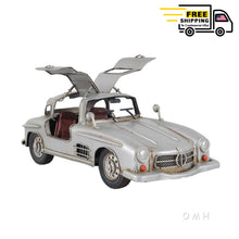 Load image into Gallery viewer, MERCEDES BENZ 300L GULLWING SILVER MODEL | scale model aircraft | Miniatures |Vintage arts and crafts for decoration

