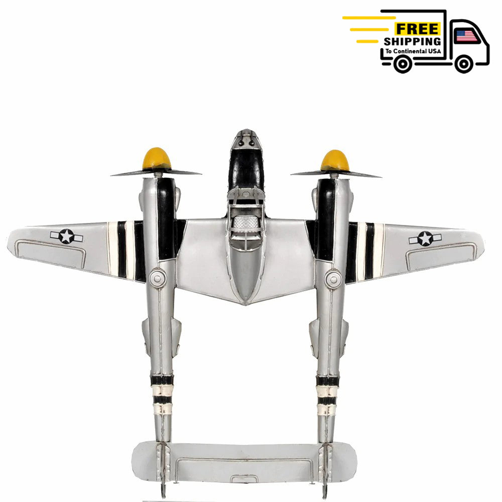 1940S U.S. TWIN-ENGINE FIGHTER PLANE | scale model aircraft | Miniatures |Vintage arts and crafts for decoration