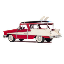 Load image into Gallery viewer, 1957 FORD COUNTRY SQUIRE STATION WAGON RED | scale model aircraft | Miniatures |Vintage arts and crafts for decoration
