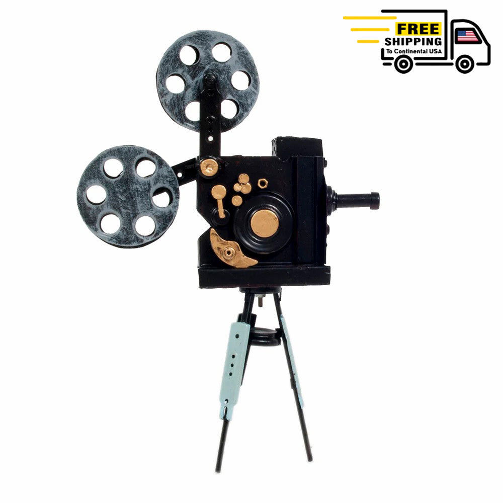 VINTAGE MOVIE PROJECTOR METAL HANDMADE | scale model aircraft | Miniatures |Vintage arts and crafts for decoration