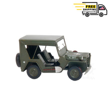 Load image into Gallery viewer, 1940 WILLYS QUAD OVERLAND JEEP MODEL CAR METAL | scale model aircraft | Miniatures |Vintage arts and crafts for decoration

