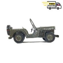 Load image into Gallery viewer, 1945 WILLYS CJ-2A OVERLAND OPEN FRAME JEEP MODEL| scale model| Miniatures |Vintage arts and crafts for decoration
