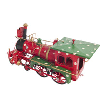 Load image into Gallery viewer, CHRISTMAS TRAIN MODEL HANDMADE METAL | scale model aircraft | Miniatures |Vintage arts and crafts for decoration
