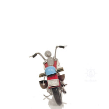 Load image into Gallery viewer, RED HARLEY-DAVIDSON MOTORCYCLE METAL HANDMADE | scale model aircraft | Miniatures |Vintage arts and crafts for decoration
