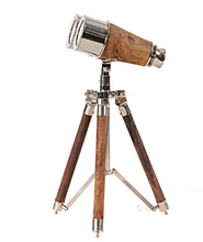 Load image into Gallery viewer, BRASS BINOCULAR ON STAND | Magnifying power | Vintage arts and crafts for decoration
