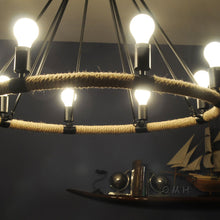 Load image into Gallery viewer, Rope Pendant Lamp - 8 Bulbs | Stylish and Functional Home Decor
