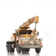 Load image into Gallery viewer, METAL HANDMADE CRANE TRUCK MODEL | scale model aircraft | Miniatures |Vintage arts and crafts for decoration
