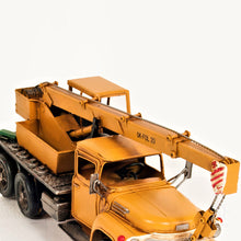 Load image into Gallery viewer, METAL HANDMADE CRANE TRUCK MODEL | scale model aircraft | Miniatures |Vintage arts and crafts for decoration
