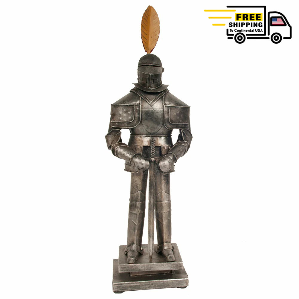 METAL DECORATIVE HANDMADE MEDIEVAL ARMOR SUIT 8 INCHES | scale model aircraft | Miniatures |Vintage arts and crafts for decoration