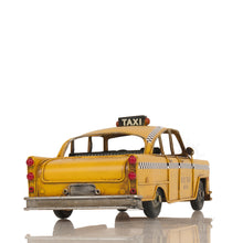 Load image into Gallery viewer, HANDMADE CLASSIC NEW YORK CITY TAXI MODEL | scale model aircraft | Miniatures |Vintage arts and crafts for decoration
