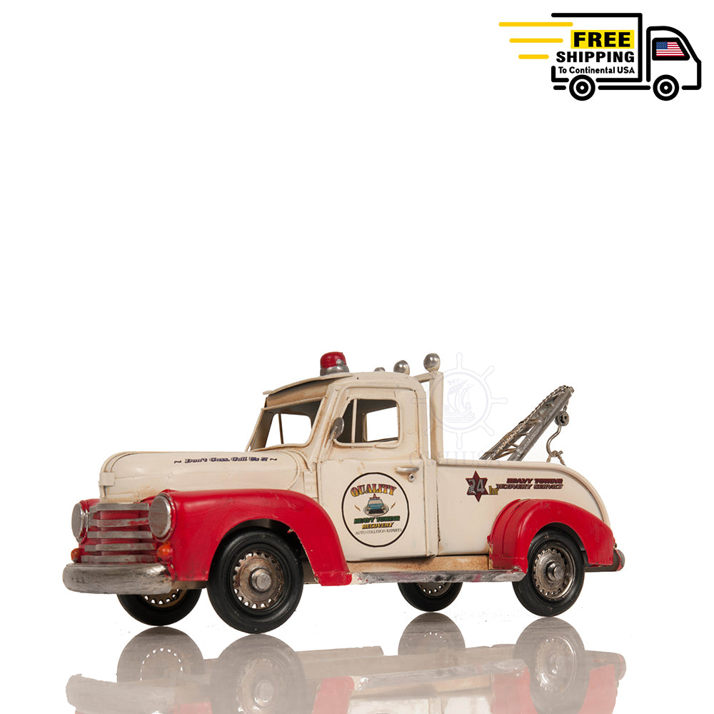 METAL HANDMADE CLASSIC CHEVROLET TOW TRUCK | scale model aircraft | Miniatures |Vintage arts and crafts for decoration