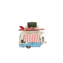 Load image into Gallery viewer, CLASSIC CAMPER WITH PHOTO FRAME PIGGY BANK METAL | scale model aircraft | Miniatures |Vintage arts and crafts for decoration
