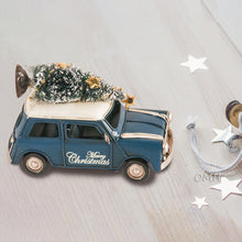 Load image into Gallery viewer, HANDMADE 1960S MINI COOPER CHRISTMAS CAR MODEL SET OF 2 | scale model aircraft | Miniatures |Vintage arts and crafts for decoration
