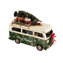 Load image into Gallery viewer, HANDMADE 1960S VOLKSWAGEN BUS CHRISTMAS MODEL | scale model aircraft | Miniatures |Vintage arts and crafts for decoration
