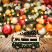 Load image into Gallery viewer, HANDMADE 1960S VOLKSWAGEN BUS CHRISTMAS MODEL | scale model aircraft | Miniatures |Vintage arts and crafts for decoration
